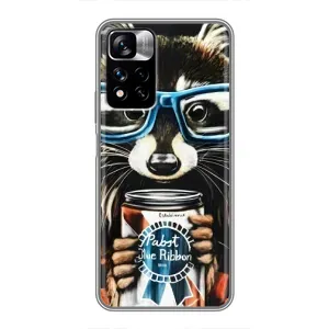 Силиконовый Чехол с Енотами на Xiaomi Redmi Note 11 Pro Plus