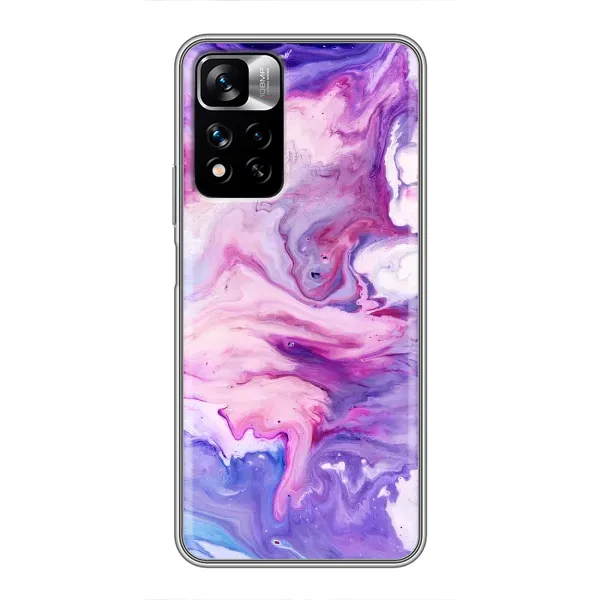 Чехол с рисунком «Фиолетовый мрамор» для Xiaomi Redmi Note 11 Pro Plus Чехол с рисунком «Фиолетовый мрамор» для Xiaomi Redmi Note 11 Pro Plus