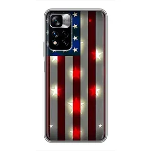 Чехол Флаг USA для Xiaomi Redmi Note 11 Pro Plus (Флаг США 2)