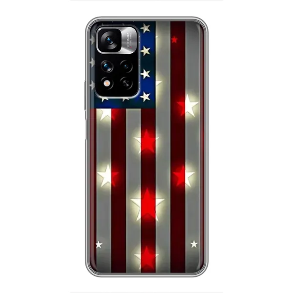 Чехол с рисунком «Флаг США 2» для Xiaomi Redmi Note 11 Pro Plus Чехол с рисунком «Флаг США 2» для Xiaomi Redmi Note 11 Pro Plus