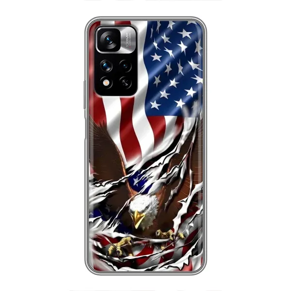 Чехол с рисунком «Флаг USA» для Xiaomi Redmi Note 11 Pro Plus Чехол с рисунком «Флаг USA» для Xiaomi Redmi Note 11 Pro Plus