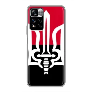 Чехлы УПА (Красно-Чёрный) на Xiaomi Redmi Note 11 Pro Plus (Герб Украины)