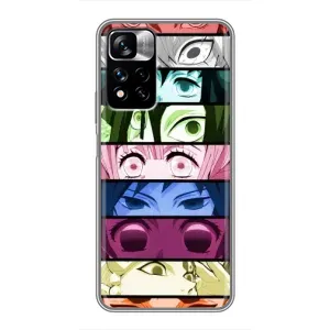 Силіконові чохлі з очіма Anime для Редмі Нот 11 Про Плюс (Очі Хашира)