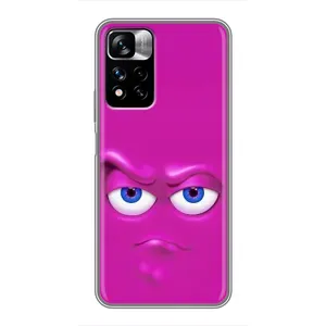 Силиконовые Чехлы (смешные стикеры) для Xiaomi Redmi Note 11 Pro Plus (Хитрая мордочка)