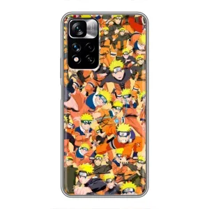 Чохли з принтом НАРУТО на Xiaomi Redmi Note 11 Pro Plus (Коллаж Наруто)