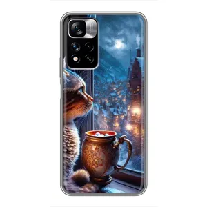 Чохли на Новий Рік Xiaomi Redmi Note 11 Pro Plus (Кіт новорічний)