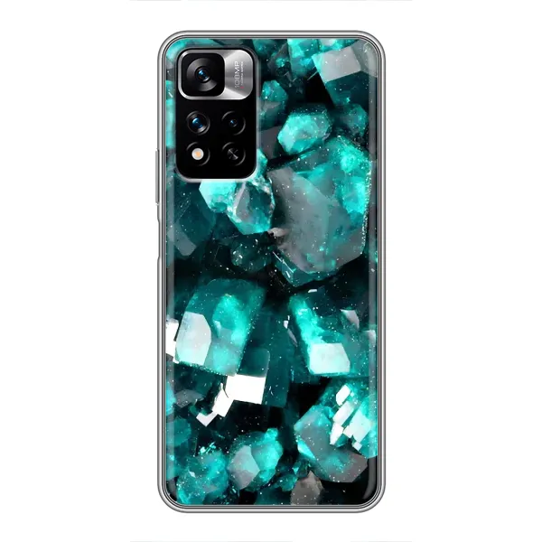 Чехол с рисунком «Кристалы» для Xiaomi Redmi Note 11 Pro Plus