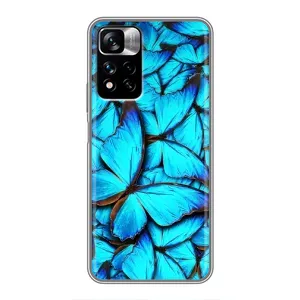 Силиконовый бампер с картинкой животных для Xiaomi Redmi Note 11 Pro Plus (Крылья бабочек)