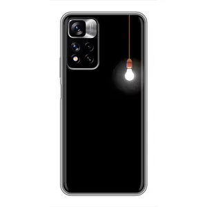 Чохол з картинками на чорному фоні для Xiaomi Redmi Note 11 Pro Plus (Лампочка)