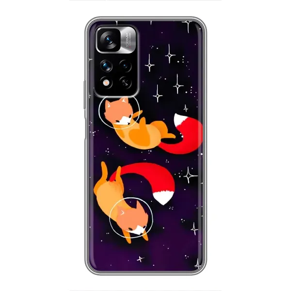 Чехол с рисунком «Лисы» для Xiaomi Redmi Note 11 Pro Plus Чехол с рисунком «Лисы» для Xiaomi Redmi Note 11 Pro Plus