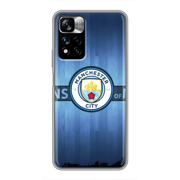 Чехол с рисунком «ManCity» для Xiaomi Redmi Note 11 Pro Plus
