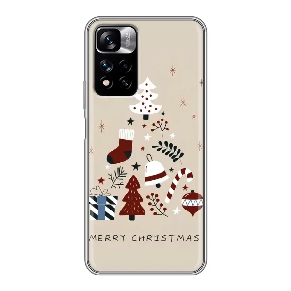 Чехол с рисунком «Merry Christmas» для Xiaomi Redmi Note 11 Pro Plus Чехол с рисунком «Merry Christmas» для Xiaomi Redmi Note 11 Pro Plus