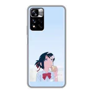Чехол с персонажами АНИМЕ на Xiaomi Redmi Note 11 Pro Plus (Мицуха)