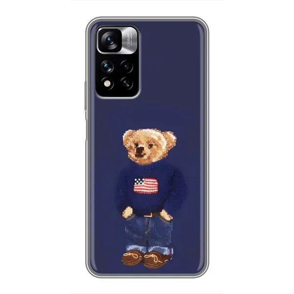 Чехол с рисунком «Мишка USA» для Xiaomi Redmi Note 11 Pro Plus Чехол с рисунком «Мишка USA» для Xiaomi Redmi Note 11 Pro Plus
