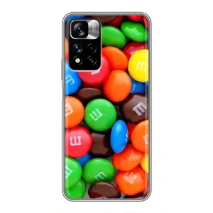 Чохол з зображенням смачної їжі для Xiaomi Redmi Note 11 Pro Plus (Різнокольорові M&M'S)