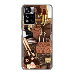 Чехол Стиль Louis Vuitton на Xiaomi Redmi Note 11 Pro Plus (Мода Луи Виттон)
