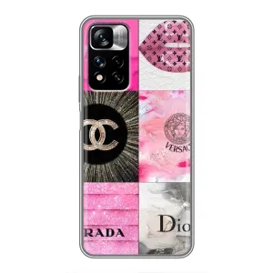 Чохол (Dior, Prada, YSL, Chanel) для Xiaomi Redmi Note 11 Pro Plus (Модніца)