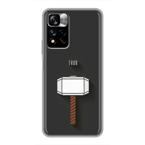 Чехол с рисунком «Молот Тора» для Xiaomi Redmi Note 11 Pro Plus