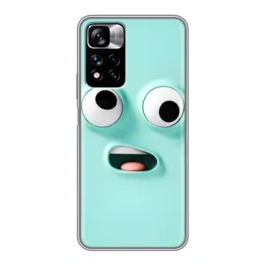 Силиконовые Чехлы (смешные стикеры) для Xiaomi Redmi Note 11 Pro Plus (Забавное мятное лицо)