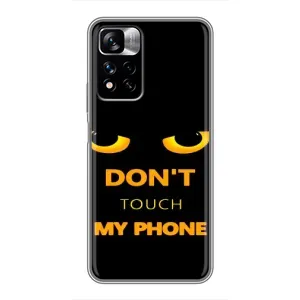 Чохол з Прикольним Принтом на Xiaomi Redmi Note 11 Pro Plus (Не чіпай мій телефон)