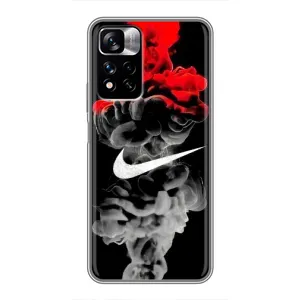 Силіконовый Чохол на Xiaomi Redmi Note 11 Pro Plus з картинкою НАЙК (Nike дим)