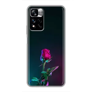 Чохли з принтом Троянд для Xiaomi Redmi Note 11 Pro Plus (Нічна троянда)