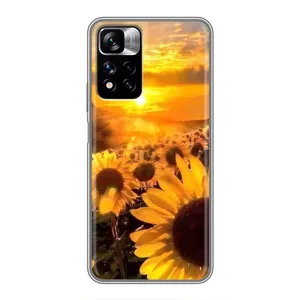 Чохол з Квітами для Xiaomi Redmi Note 11 Pro Plus (поле соняшників)