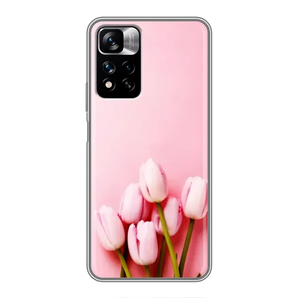 Чехол с рисунком «Розовые тюльпаны» для Xiaomi Redmi Note 11 Pro Plus Чехол с рисунком «Розовые тюльпаны» для Xiaomi Redmi Note 11 Pro Plus