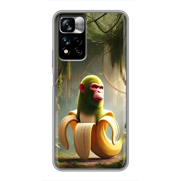 Чехол с рисунком «Шимпанзини бананини» для Xiaomi Redmi Note 11 Pro Plus Чехол с рисунком «Шимпанзини бананини» для Xiaomi Redmi Note 11 Pro Plus