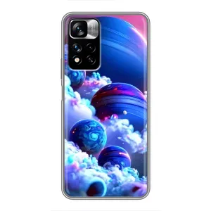 Чохли КОСМОС  на Xiaomi Redmi Note 11 Pro Plus (Сині планети)