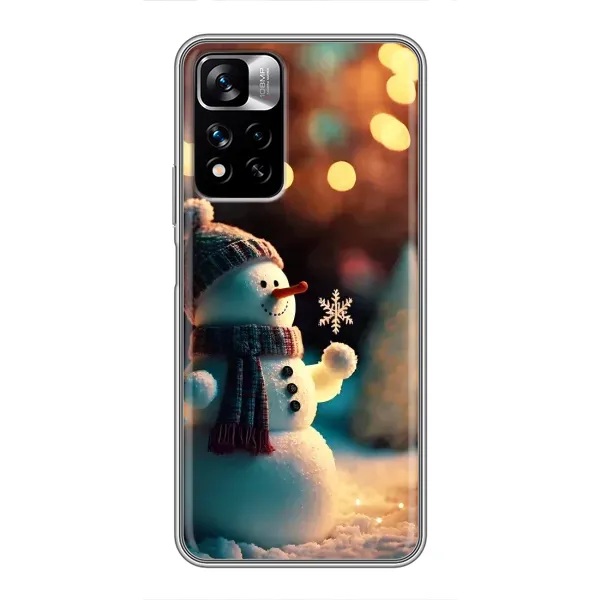Чехол с рисунком «Снеговик праздничный» для Xiaomi Redmi Note 11 Pro Plus Чехол с рисунком «Снеговик праздничный» для Xiaomi Redmi Note 11 Pro Plus
