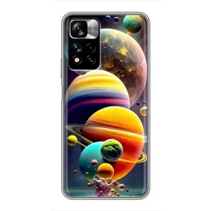 Чохол (ТПУ) з планетами на Xiaomi Redmi Note 11 Pro Plus (Сонячна система)