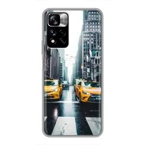 Силиконовый бампер (Работники) на Xiaomi Redmi Note 11 Pro Plus (Такси)