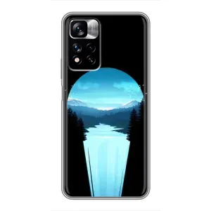 Летний Чехол на Xiaomi Redmi Note 11 Pro Plus (Синий Водопад)