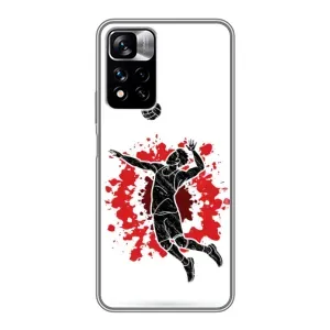 Чохли з прінтом Спортивна тематика для Xiaomi Redmi Note 11 Pro Plus (Волейболіст)