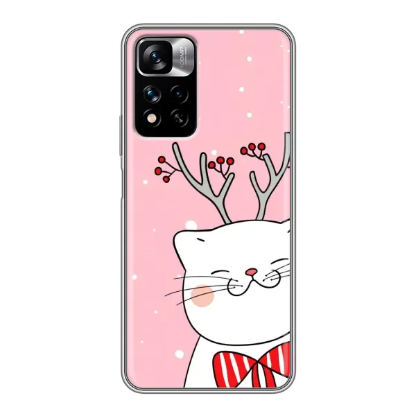 Чехол с рисунком «Зимний кот» для Xiaomi Redmi Note 11 Pro Plus Чехол с рисунком «Зимний кот» для Xiaomi Redmi Note 11 Pro Plus