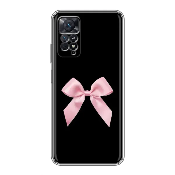 Чехол с рисунком «Бант на черном» для Xiaomi Redmi Note 11 Pro Чехол с рисунком «Бант на черном» для Xiaomi Redmi Note 11 Pro