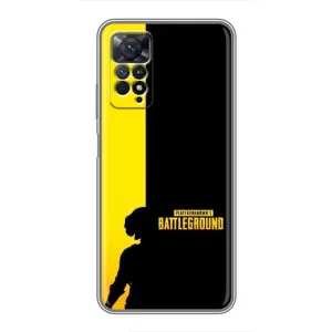 Чехол (TPU) с картинкой "Лого Пабг" на Редми Нот 11 Про (Battlegrounds)