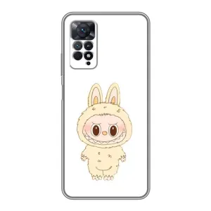Чохол з принтом Лабубу для Xiaomi Redmi Note 11 Pro (Бежевий Лабубу)