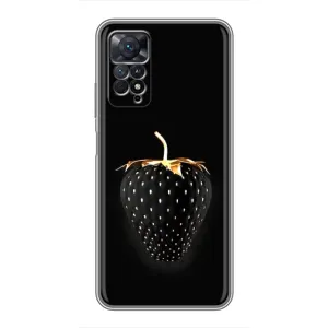 Чохол з зображенням смачної їжі для Xiaomi Redmi Note 11 Pro (Чорна полуниця)