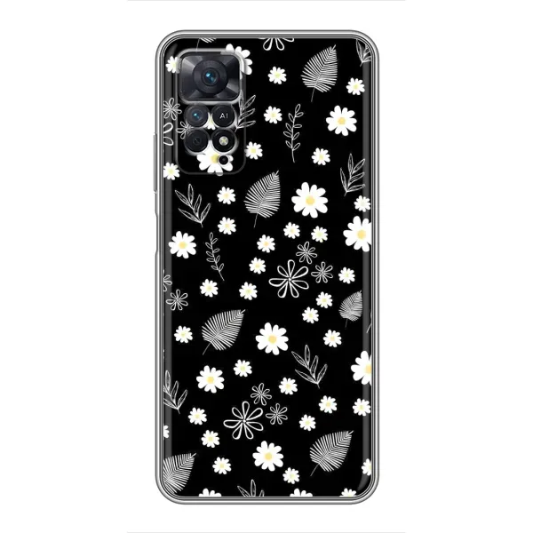 Чехол с рисунком «цветение на чорном» для Xiaomi Redmi Note 11 Pro Чехол с рисунком «цветение на чорном» для Xiaomi Redmi Note 11 Pro