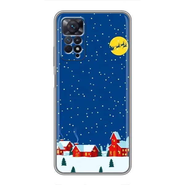 Чехол с рисунком «Город в снегу» для Xiaomi Redmi Note 11 Pro Чехол с рисунком «Город в снегу» для Xiaomi Redmi Note 11 Pro
