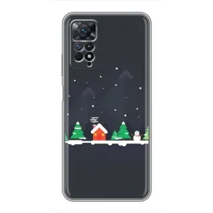 Силіконовий бампер на різдво для Xiaomi Redmi Note 11 Pro (Місто зимове)