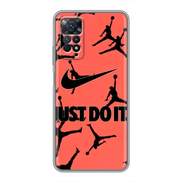 Чехол с рисунком «Just Do It» для Xiaomi Redmi Note 11 Pro Чехол с рисунком «Just Do It» для Xiaomi Redmi Note 11 Pro