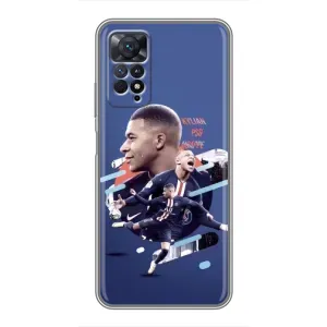 Чохол (TPU) з Футболістом на Xiaomi Redmi Note 11 Pro (Киліан)