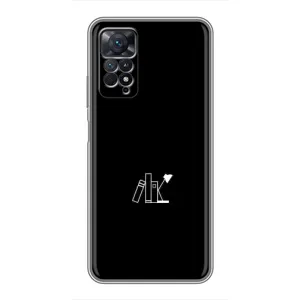 Чехол с картинками на черном фоне для Xiaomi Redmi Note 11 Pro (Книжки)