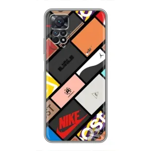 Чехол с Брендами одежды на Редми Нот 11 Про (Коробки)