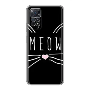 Бампер с изображением Котиков для Редми Нот 11 Про (КОТИК MEOW)