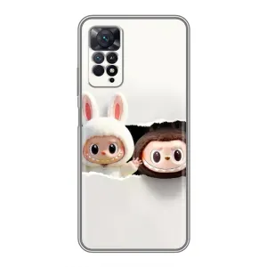 Чохол з принтом Лабубу для Xiaomi Redmi Note 11 Pro (Фігурки Labubu)