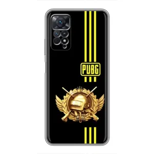 Чехол (TPU) с картинкой "Лого Пабг" на Редми Нот 11 Про (Лого PUPG)